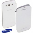 Housse / Etui à rabat horizontal ORIGINAL SAMSUNG Cuir Blanc pour Samsung I9300 Galaxy S III